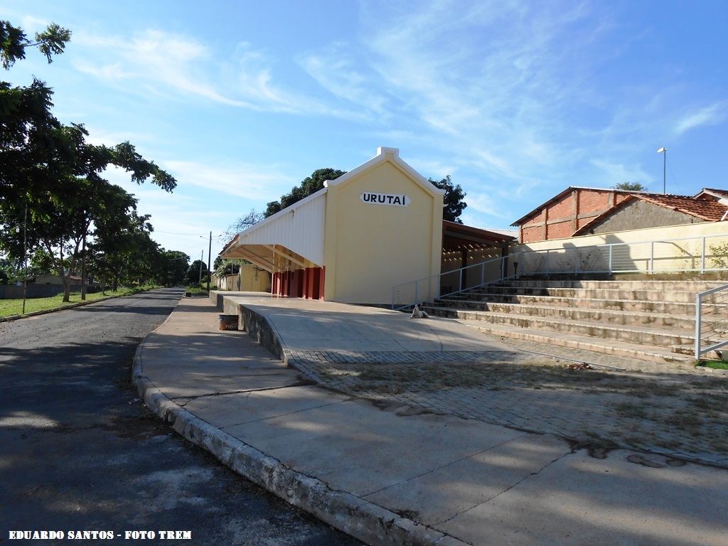 EFG - Estrada de Ferro Goyaz Estações 1952 em Urutaí GO 