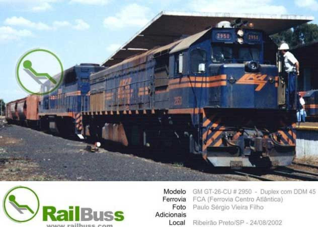 FCA EMD - GT26CU 2950 em Ribeirão Preto SP 