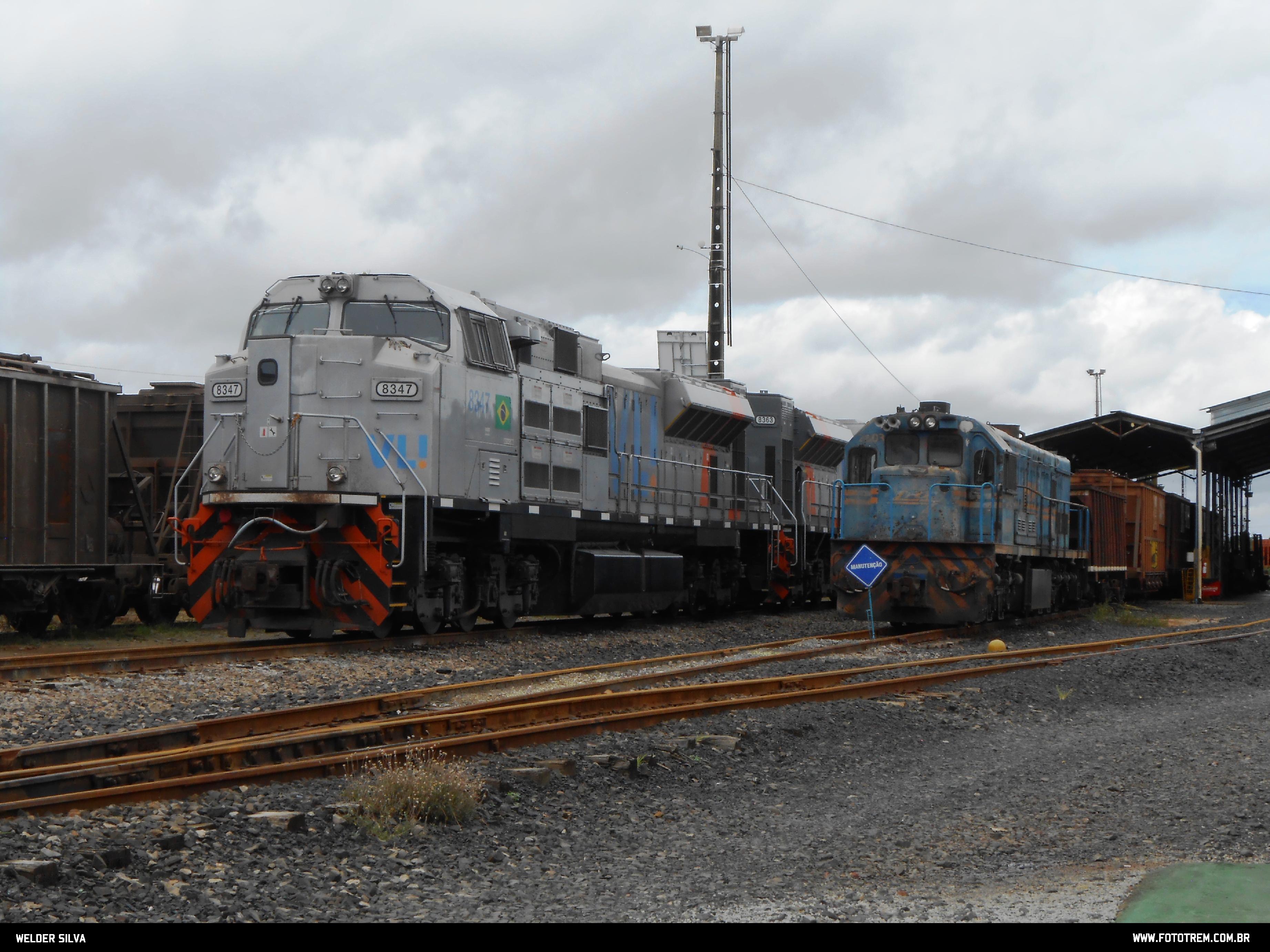 VLI EMD SD70ACe 8347 em Goiandira GO 