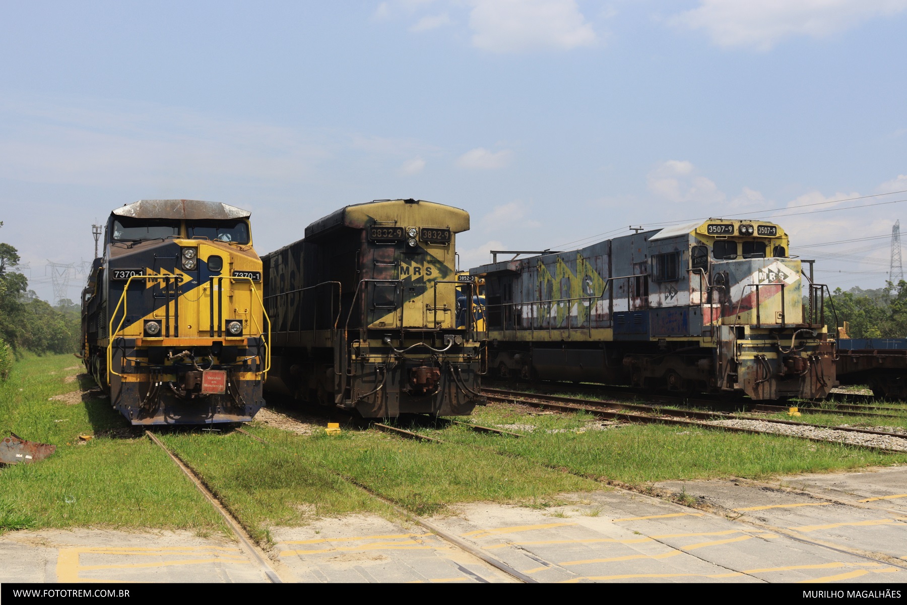 Foto Trem - MRS GE C30-S7R 3507-9 em Santo André - SP