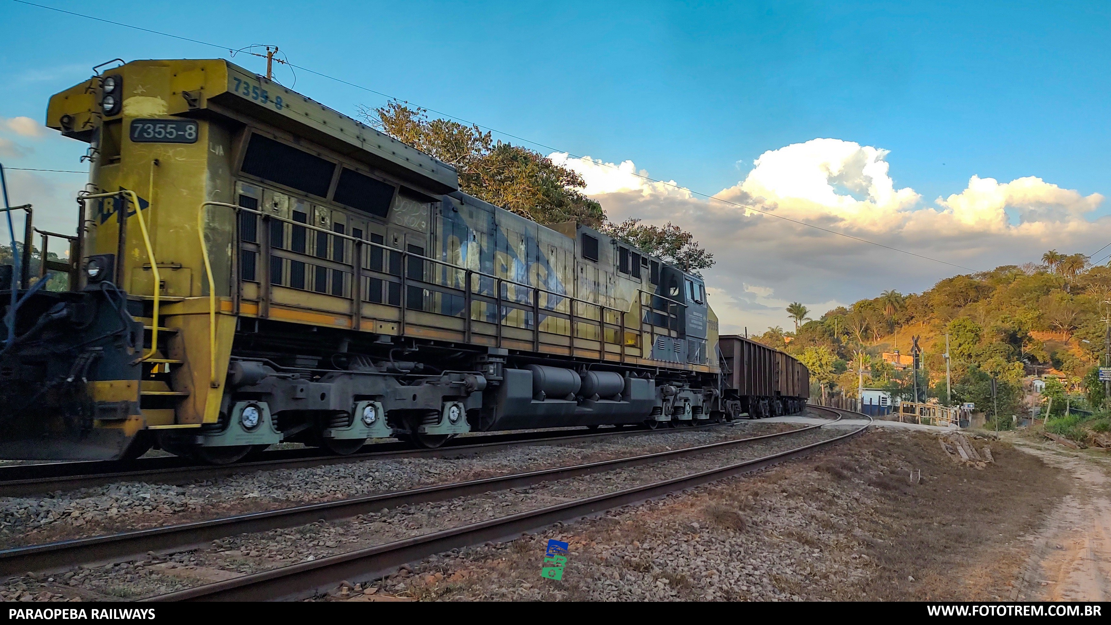 Foto Trem - MRS GE AC44i 7355-8 em Brumadinho - MG