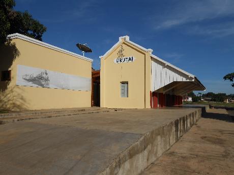 Foto Trem - EFG - Estrada de Ferro Goyaz Estações 1952 em Urutaí - GO