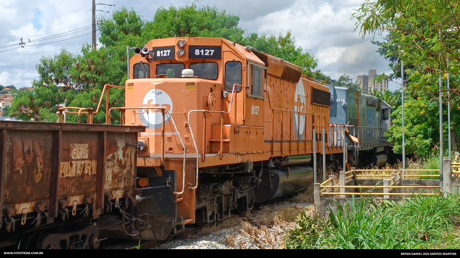 Foto Trem - FCA EMD BB40-2 8127 em Betim - MG